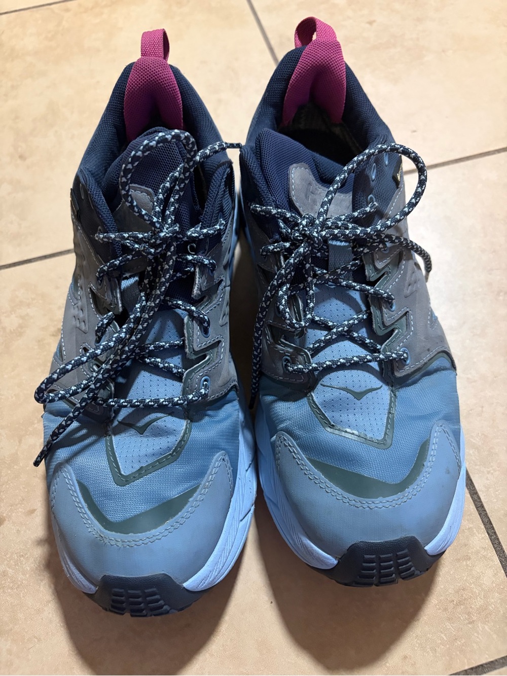 HOKA GORE-TEX Blue Trail Sneakers Size 10b - Picture 2 of 5